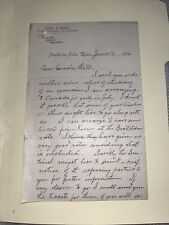 Antique Signed 1906 Letter from Superintendent of Schools Shelburne Falls MA picture
