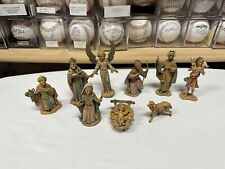 Vintage 1983 Fontanini Depose Italy Nativity Set Manger Scene - 9 pieces picture