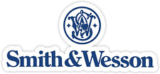 Smith and Wesson Blue Slogan Sticker Decal 6
