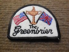 Vintage Greenbrier Golf Club (West Virginia) Felt Patch Ryder Cup picture