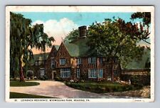 Reading PA-Pennsylvania, Leinbach Residence, Wyomissing Park Vintage Postcard picture