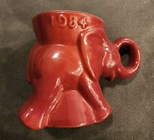 Frankoma ceramic political mug 1984 GOP (Ronald Reagan time) elephant picture