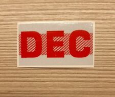 December, California license plate month sticker tags. RED. YOM DMV. picture