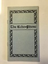 ECHOPHONE ECHO PHONE  ADVERTISING VINTAGE RARE MANUAL CATALOG BROCURE BOOK picture