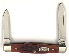 174/500 Case XX Millennium Pen Knife CHESTNUT BONE 62042 SS 9902-RX picture