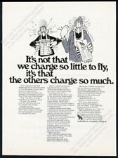 1969 Mad Magazine's Don Martin art American Flyers Airline vintage print ad picture