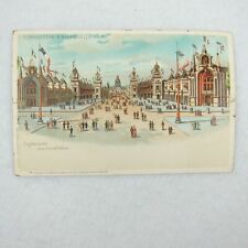Antique 1900 Postcard Paris World Fair Universelle Esplanade des Invalides RARE picture