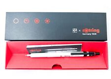 New Rotring 600 Itoya Limited Mechanical Pencil 0.5mm White Barrel black Clip picture