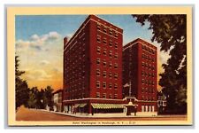 Newburgh NY New York Hotel Washington Street View Linen Postcard picture