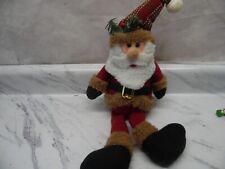 🎄 Vtg Santa Claus Stuffed Plush Kids Christmas Toy  Doll🎄 picture