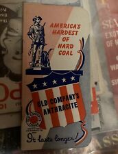 VTG WWII Americas Hardest Of Hard Coal Old Companys Anthracite Flourtown 1942-43 picture