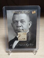 2018 Pieces Of The Past Booker T. Washington Handwriting Relic Card PR-BW27 picture