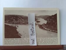 Vintage postcard. Birds eye view,  Harpers ferry, West Virginia.(L2) picture