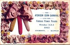 Postcard Atchison Corn Carnival at Famous Flower Parade 1912 Atchison, Kansas picture