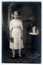 c1910's Pretty Girl Coronation Truman Minnesota MN RPPC Photo Antique Postcard picture