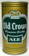 OLD CROWN ALE ss Pull Tab Beer CAN, Old Crown Brewing Fort Wayne INDIANA 1972 1+ picture