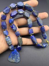 Higher Quality  Lapis Lazuli Stone Ancient Old Beads Antique Pendent picture