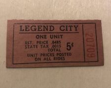 Vintage Legend City Family Fun Park Ticket Tempe Phoenix Arizona RARE picture