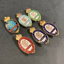 6x VINTAGE ROYAL AGRICULTURAL HORTICULTURAL SOCIETY S.A ENAMEL 'STEWARD' BADGES picture