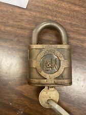 Vintage Brass Yale Padlock with Key picture
