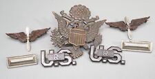 Pre-WWI USR Reserve Officer Hat Badge, Army Air Service Wings Insignia Sets Lot picture