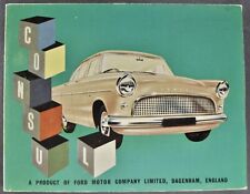 1959 Ford Consul Sedan Sales Brochure Folder English Excellent Original 59 picture