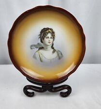 Antique Franz Royal Bonn Queen Louise of Prussia Portrait Porcelain Plate Estate picture