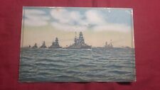 SALE Postcard Japan Imperial Navy Ship Fleet Review at Kobe Picture 1936 picture