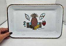 VTG Georges Briard Enamel Tray Or Pan Pineapple Ambrosia - Mid Century Modern picture