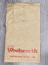Vintage 1950's 1960's Woolworths Store Small Plastic Bag picture
