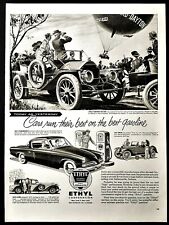  Ethyl gasoline ad classic car vntage 1953 original print advertisement picture
