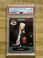 1991 ProSet Musicards LL COOL J Yo MTV Raps Rookie #46 PSA 10 Gem Mint *pop 1 picture