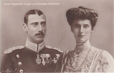 ROYALTY : King Christian X. of DENMARK  and wife b/w card about 1915 picture