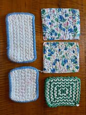 MCM Hand Sewn & Crocheted Pot Holders/Trivets Lot of Miscellaneous 5 picture