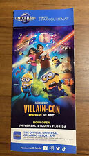 NEW January 2024 Universal Orlando resort 2 Park Guide Map - NEW Villain Con picture