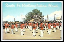 Gallup NM Postcard Santa Fe Railway Indian Band Parade Drums pc214 picture