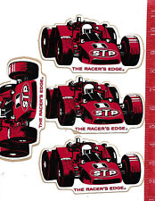 Vintage lot 4 old STP stickers Mario Andretti  picture