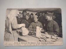 WWI PPC Soldiers Receiving Aid By Red Cross in France picture