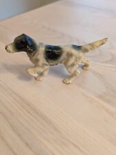 Vintage Hubley Cast Iron Pointer Painted Metal Figurine Hunting Dog Paperweight picture