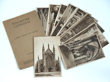 Vintage Winchester Cathedral England 9 Postcards + 16 pg History Brochure picture
