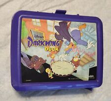 RARE 1991 Disney Darkwing Duck Aladdin Lunchbox Complete W/ Thermos picture