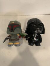 Vntg Star Wars Darth Vader & Boba Fett Funko Fabrikation Plush 2014 RARE NICE picture