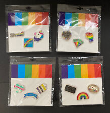 Lot Of 4 2018 Target Pride LGBT Rainbow Shout/Equality, Pronouns, Queer, Love picture