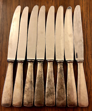 French Silver Dinner Knife Set Ercuis INO 9.25