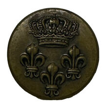 FRENCH 18TH CENTURY MILITARY OR ROYAL AUTHORITY BUTTON picture