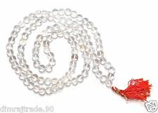 Sphatik / Quartz Crystal Mala 108+1 Beads 6-8mm Original Rosary Prayer & Healing picture