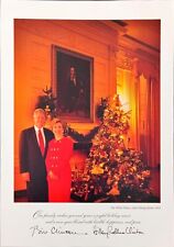 Bill Hillary Clinton Executive Whitehouse Christmas 2 Cards 1993 w Envelopes picture