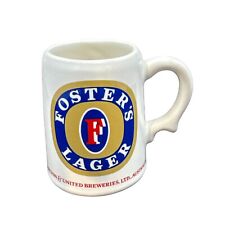 Vintage Franklin Porcelain Foster's Lager Beer Miniature Tankard Stein Mug picture