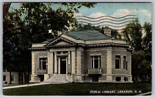 Public Library Lebanon New Hampshire 1942 Vintage Postcard picture
