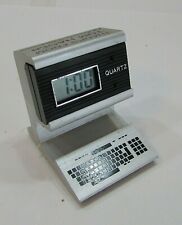 Vintage 1980's Advertising Old Desktop PC Quartz Digital Clock Tom Hagen FREE SH picture